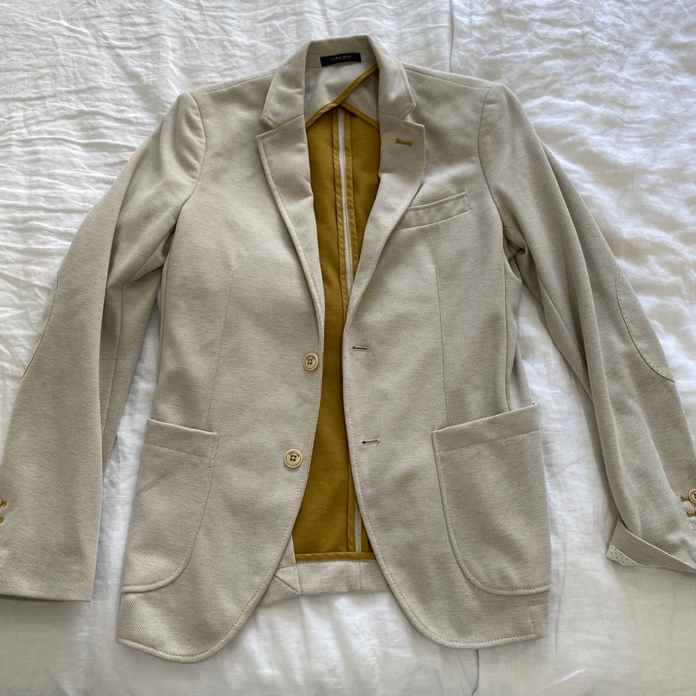 Cream/khaki/mustard sport coat
